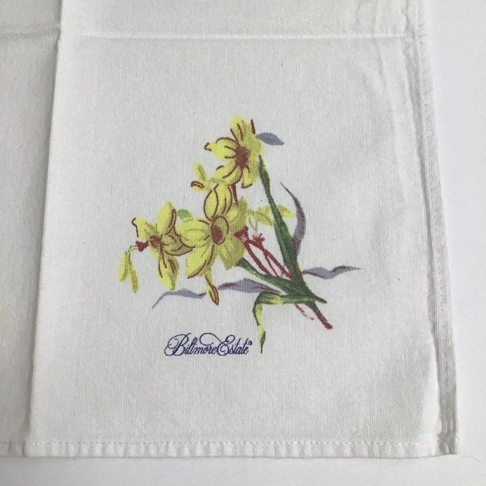 Biltmore Estate Floral Napkins SET OF 3 Thick Cotton Bread Basket Liners Cottage - Picture 9 of 12